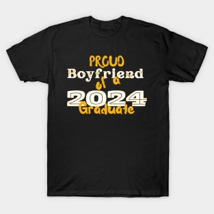 Proud Boyfriend Of A 2024 Graduate T-Shirt